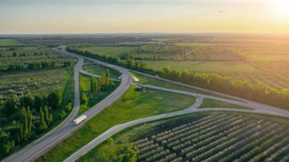 autobahn grüne umgebung