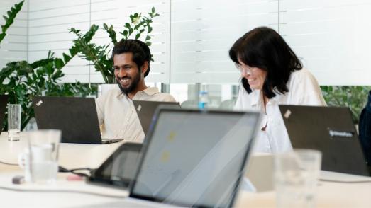 people in an office