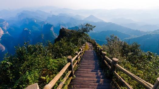 bridge nature mountains